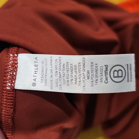 Athleta Ultimate Stash Pocket Colorblock Laser Cut 7/8 Tight Sz XXS EUC - Picture 12 of 15